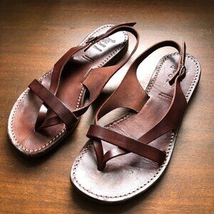 Italian Handmade Sandals Size 38